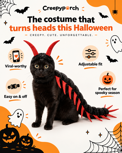 Creepyporch™ Creepy Crawly Cat Centipede Costume