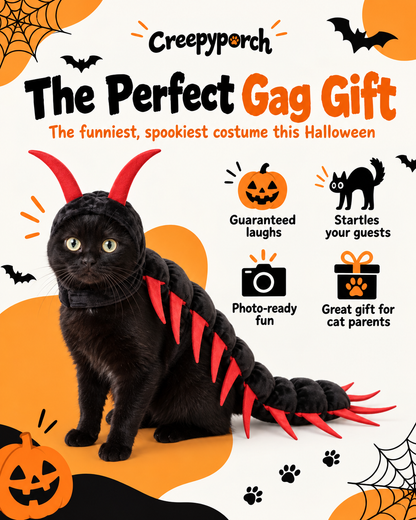 Creepyporch™ Creepy Crawly Cat Centipede Costume