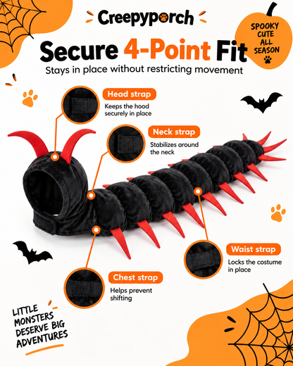 Creepyporch™ Creepy Crawly Cat Centipede Costume